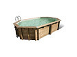 UBBINK - Piscine bois Azura 6,10 x 4,00 x 1,20 m - Liner beige - Ubbink - vignette