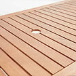 OVIALA - Table de terrasse pliante en bois d'eucalyptus - Sete - vignette