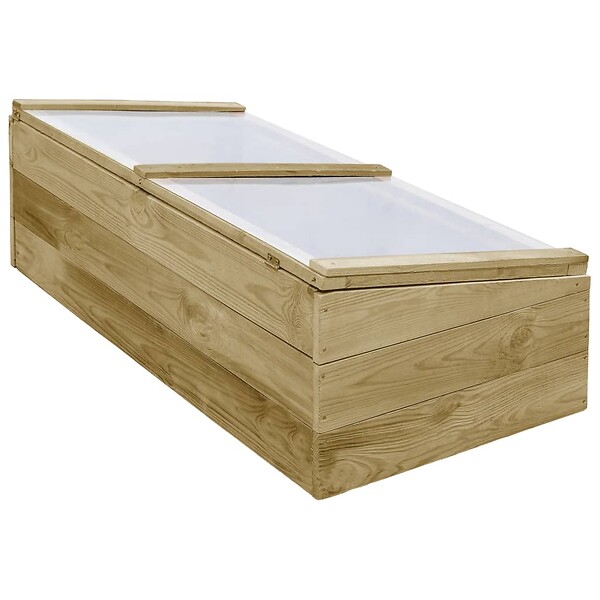 VIDAXL - vidaXL Serres 2 pcs Bois de pin imprégné 100x50x35 cm - large