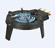 KITCHEN CHEF - réchaud à gaz tripatte en fonte 7kw - ht-c-0003 - vignette
