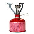 KEMPER - Réchaud gaz portable 4.5 kW + 4 cartouches gaz 230gr - Brûleur randonnée anti-vent Pliable Léger Camping Haute montagne KEMPER - vignette