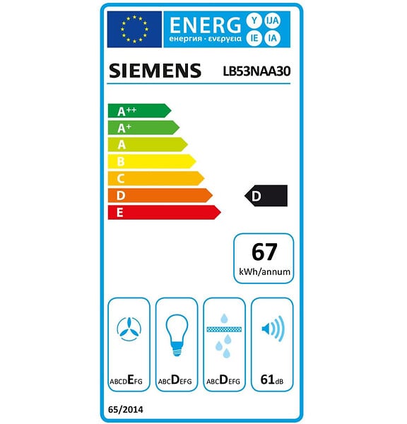 SIEMENS - groupe filtrant 53cm 300m3/h - lb53naa30 - large
