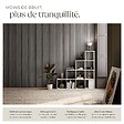 TECTAKE - Panneaux acoustiques SONIC WALL aspect bois chêne gris clair - vignette