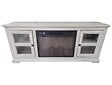 PURLINE - Buffet avec cheminée électrique couleur gris 2000W - vignette