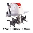 IKRA - Motobineuse électrique 1500W Largeur de travail 17-45cm 6 fraises - Profondeur de travail 23cm - Préparation sol jardin IKRA - vignette