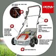 IKRA - Scarificateur Démousseur électrique 1800W Profondeur de travail 23cm Bac à herbe 40L Aérateur de pelouse Entretien gazon IKRA - vignette