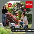 IKRA - Scarificateur Démousseur électrique 1800W Profondeur de travail 23cm Bac à herbe 40L Aérateur de pelouse Entretien gazon IKRA - vignette