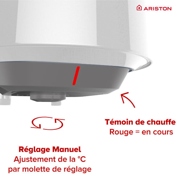 ARISTON - Chauffe-eau électrique Vertical Mural 100 l Ariston Pro1 R - large