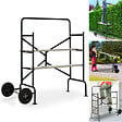 ID MARKET - Echafaudage mobile sur roues L.140xl.78xH.135 CM avec 2 plateformes - vignette