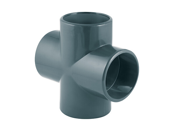 FITT - Croix PVC pression 90° femelle Ø 50 mm - Fitt - large