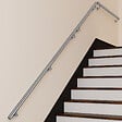 AICA SANITAIRE - Main courante inox 304 pour intérieur et extérieur - couleur agent- en 150cm- Fixation murale incluse - vignette