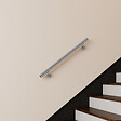AICA SANITAIRE - Main courante inox 304 pour intérieur et extérieur -couleur argent- en 100cm- Fixation murale incluse - vignette