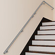 AICA SANITAIRE - Main courante inox 304 pour intérieur et extérieur -couleur argent- en 100cm- Fixation murale incluse - vignette