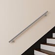 AICA SANITAIRE - Main courante inox 304 pour intérieur et extérieur - couleur argent- en 180cm- Fixation murale incluse - vignette