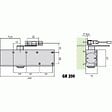 GROOM - Ferme-porte complet bras compas finition argent GR 200 - vignette