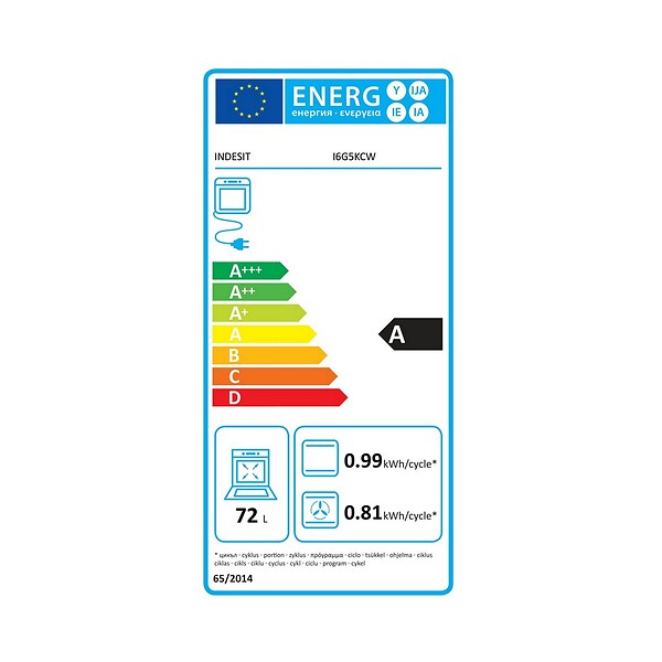INDESIT - Cuisinière Gaz 72l 4 Feux Blanc - I6G5KCW - large