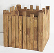 Collections Atlante - Jardinière carrée en pin traité - Grand volume extérieur - vignette