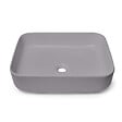SWISS AQUA TECHNOLOGIES - Swiss Aqua Technologies Set Vasque Infinitio à poser 50x39 cm + Bonde, Gris mat (SATINF5039LGRM-SET_BP) - vignette
