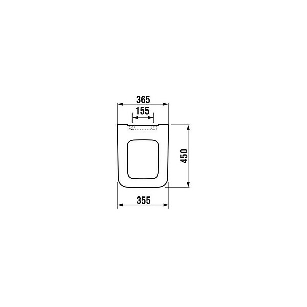 JIKA (GROUPE ROCA) - Jika (Groupe Roca) CUBITO PURE - Abattant Duraplast  pour cuvette WC, 450x365 mm, blanc (H8934213000631) - large