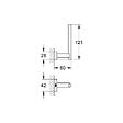 GROHE - Réserve papier toilette murale ESSENTIALS CUBE GROHE 40623001 chrome - vignette