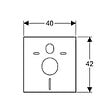 LIVEA - LIVEA Set d'isolation phonique pour WC et bidet suspendus (SP 156SET) - vignette
