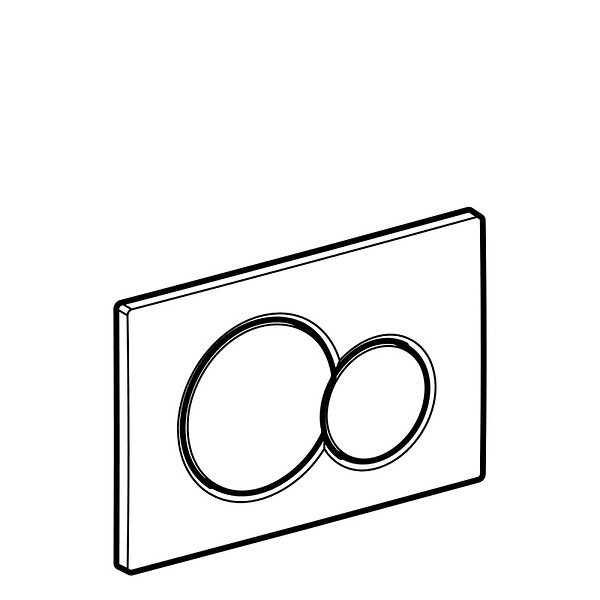 GEBERIT - Plaque de déclenchement Geberit Sigma01, Noir brillant - large