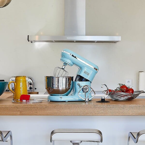 KITCHEN MOVE - Robot patissier multifonction DALLAS Bleu Plastique 1500W - large