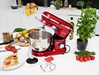 KITCHEN MOVE - Robot patissier multifonction DALLAS Rouge Acier 1500W - vignette