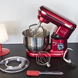 KITCHEN MOVE - Robot patissier multifonction DALLAS Rouge Acier 1500W - vignette
