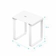 AURLANE - SIEGE DE DOUCHE EN INOX BLANC MAT - 40x30x46 cm - vignette