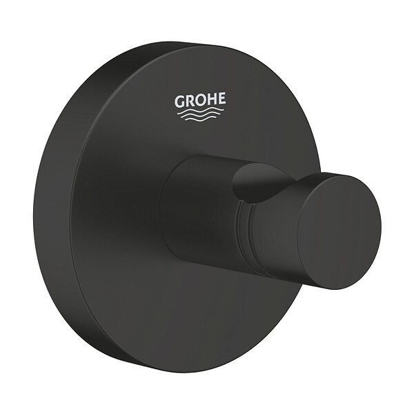 GROHE - Lot de deux START patère mural, noir mat (411732430-GroheBlackDuo) - large