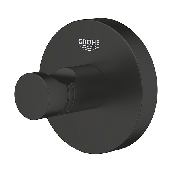GROHE - Lot de deux START patère mural, noir mat (411732430-GroheBlackDuo) - large