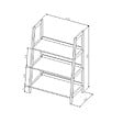 NATUREL - Etagère sur pied Naturel Home 63x94x36,4 cm, bois  (HOMEPOL3) - vignette