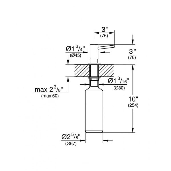 GROHE - Grohe Distributeur de savon Cosmopolitan GROHE Supersteel (40535DC0) - large