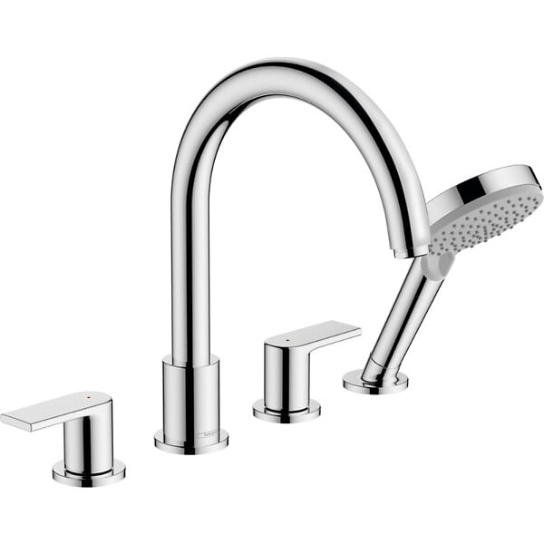 HANSGROHE - Hansgrohe Vernis Shape - Mitigeur bord de baignoire, installation 4 trous, Chrome (71459000) - large
