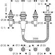 HANSGROHE - Corps d'encastrement pour combiné mélangeur 4 trous de baignoire (13244180) - vignette
