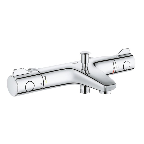 GROHE - Grohe Grohtherm 800 mitigeur thermostatique bain/douche 1/2", chrome (G34568000) - large