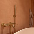 SWISS AQUA TECHNOLOGIES - Swiss Aqua Technologies Aurum mitigeur bain/douche 150 mm à levier, or brossé (SATBAUR222BG) - vignette