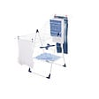 LEIFHEIT - Leifheit Flex séchoir sur pied Classic 250, étendoir avec filet à linge, résistant au intempéries, blanc/bleu (81409) - vignette