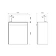 PLANETE BAIN - Pack lave mains Hamac Oak bordolino + Lave mains noir + robinet eau froide - vignette