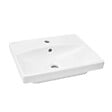 SWISS AQUA TECHNOLOGIES - Brevis Lavabo suspendu avec trou pour robinetterie au milieu, 50,5x40x14cm (SATBRE5040S) - vignette