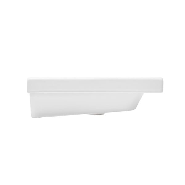 SWISS AQUA TECHNOLOGIES - Brevis Lavabo suspendu avec trou pour robinetterie au milieu, 60x45x14cm (SATBRE6045S) - large