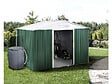 HABITAT ET JARDIN - Abri de jardin métal - "Rosas " - 7,06 m² avec récupérateur d'eau et gouttière - Vert - vignette