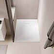 STANO - Receveur de douche 90 x 120 cm extra plat blanc PIATTO en SoliCast® surface ardoisée - vignette