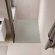 STANO - Receveur de douche 90 x 160 cm extra plat gris PIATTO en SoliCast® surface ardoisée - vignette