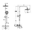 VITRA - Colonne bain douche thermostatique Aquaheat Joy 220 + Nettoyant Briochin - vignette