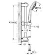 GROHE - Grohe Euphoria 110 Champagne  Set de douche, 3 jets (27232001) - vignette