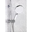 SWISS AQUA TECHNOLOGIES - Swiss Aqua Technologies Set de douche, douchette 3 jets, barre avec curseur, tête de douche XXL 254 mm intégrée, Chrome SATPIPET - vignette