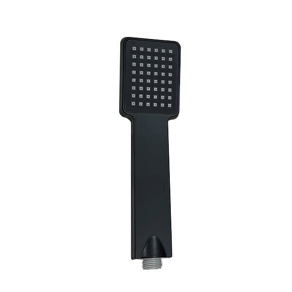 AICA SANITAIRE - AICA colonne de douche thermostatique noir mat avec douche de tête carrée 20X20cm, réglable en hauteur 73-115 cm - large