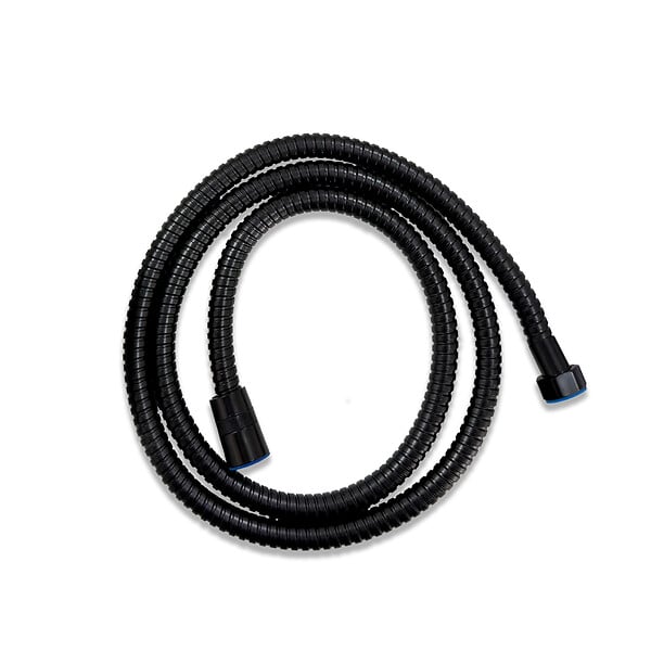 AICA SANITAIRE - AICA colonne de douche thermostatique noir mat avec douche de tête carrée 20X20cm, réglable en hauteur 73-115 cm - large